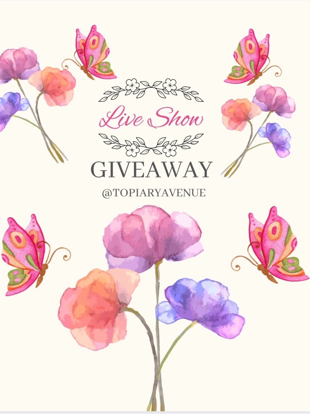 Live Show Giveaway 💖💖